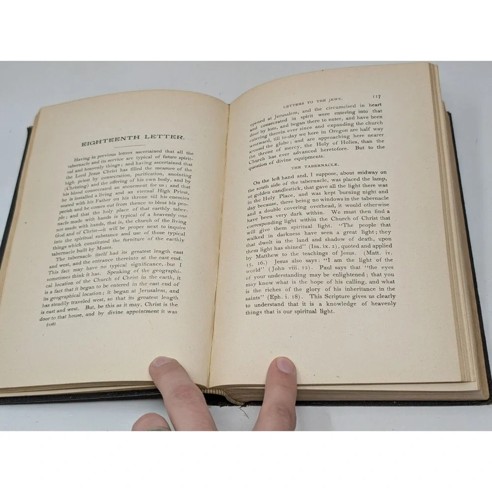 Letters To The Children‎ Of Abraham Jews By William Ruble 1896 Antique Book VTG